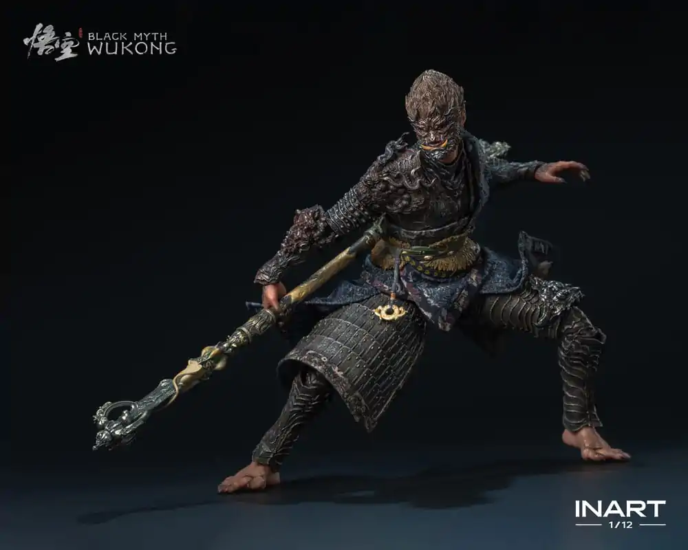 Black Myth: Wukong Akcijska figura 1/12 The Destined One v Bronze Armor Set Deluxe verzija 16 cm fotografija izdelka
