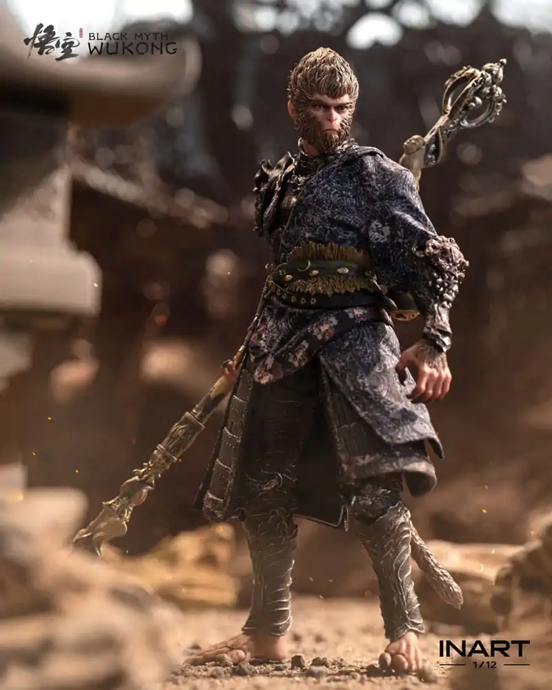 Black Myth: Wukong Akcijska figura 1/12 The Destined One v Bronze Armor Set Deluxe verzija 16 cm fotografija izdelka