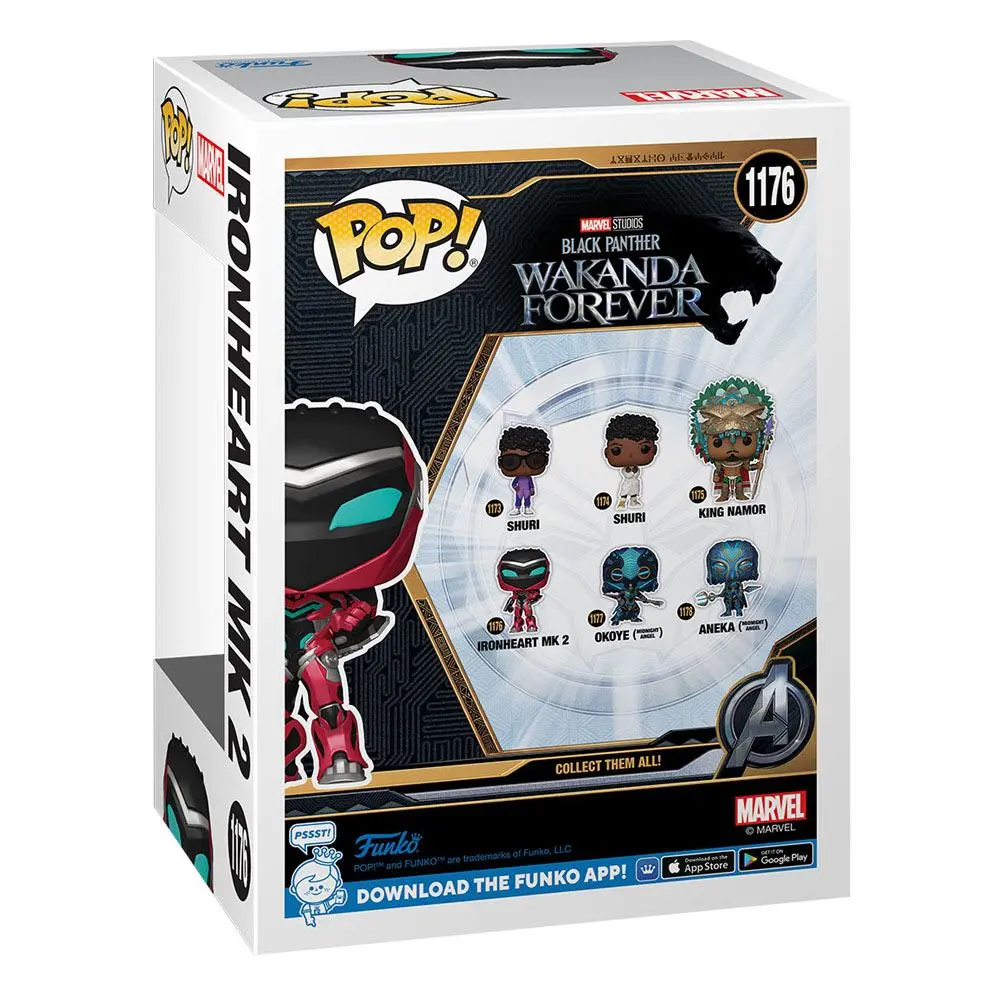 Black Panther: Wakanda Forever POP! Marvel Vinyl Figurica Ironheart MK 2 9 cm fotografija izdelka