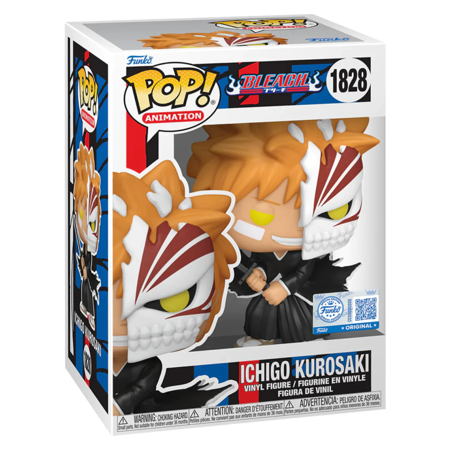Bleach Funko POP! Animation Vinilna figura Ichigo with Half Mask Exclusive 9 cm [POŠKODOVANA EMBALAŽA] fotografija izdelka