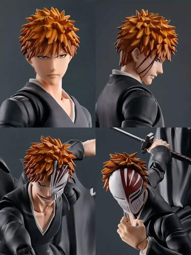 Bleach S.H. Figuarts Akcijska Figura Ichigo Kurosaki Getsugatensho 15 cm fotografija izdelka