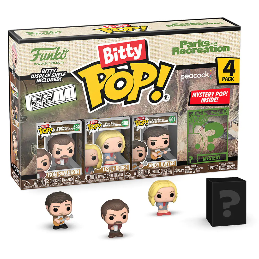 Blister s 4 figuricami Bitty Funko POP Park and Recreation Ron fotografija izdelka