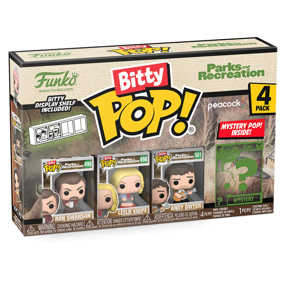 Blister s 4 figuricami Bitty Funko POP Park and Recreation Ron fotografija izdelka