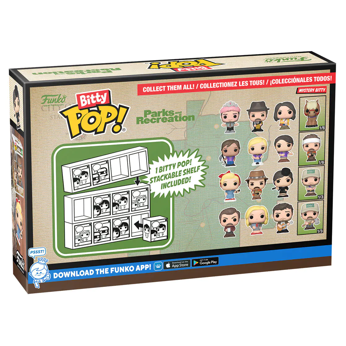 Blister s 4 figuricami Bitty Funko POP Park and Recreation Ron fotografija izdelka