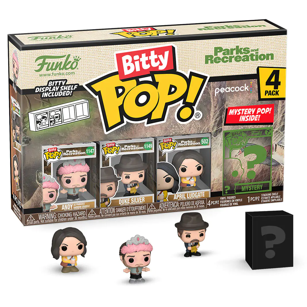 Blister pakiranje 4 figure Bitty Funko POP Park and Recreation Andy fotografija izdelka