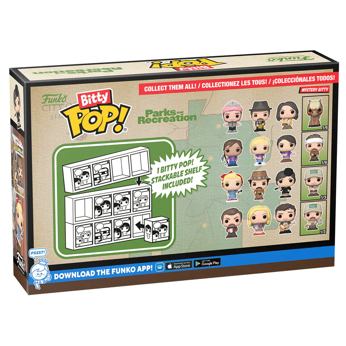 Blister pakiranje 4 figure Bitty Funko POP Park and Recreation Andy fotografija izdelka