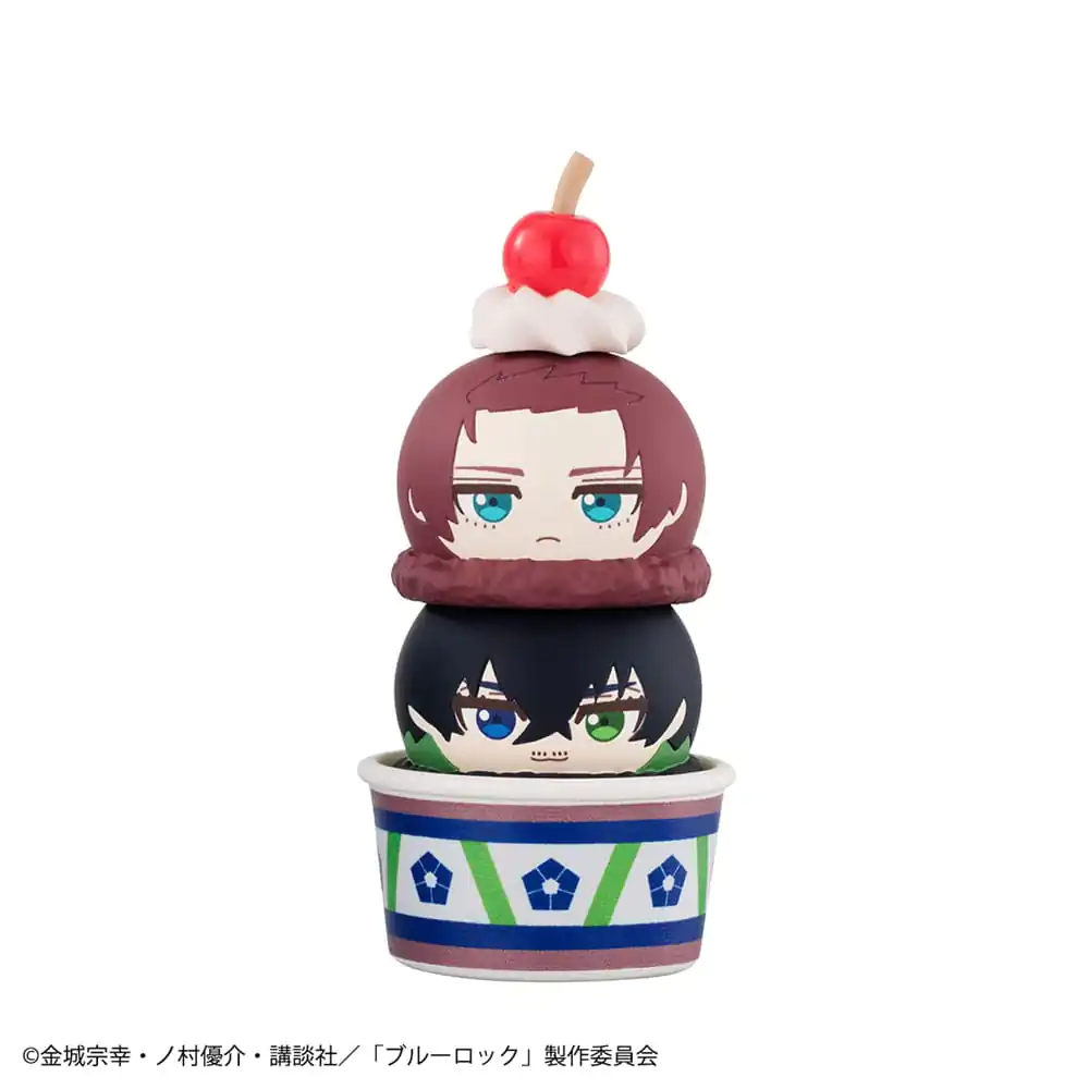 Blue Lock Tsumichen zložljiva &amp; izmenljiva figurica v paketu po 6 kosov 8 cm (z darilom) fotografija izdelka