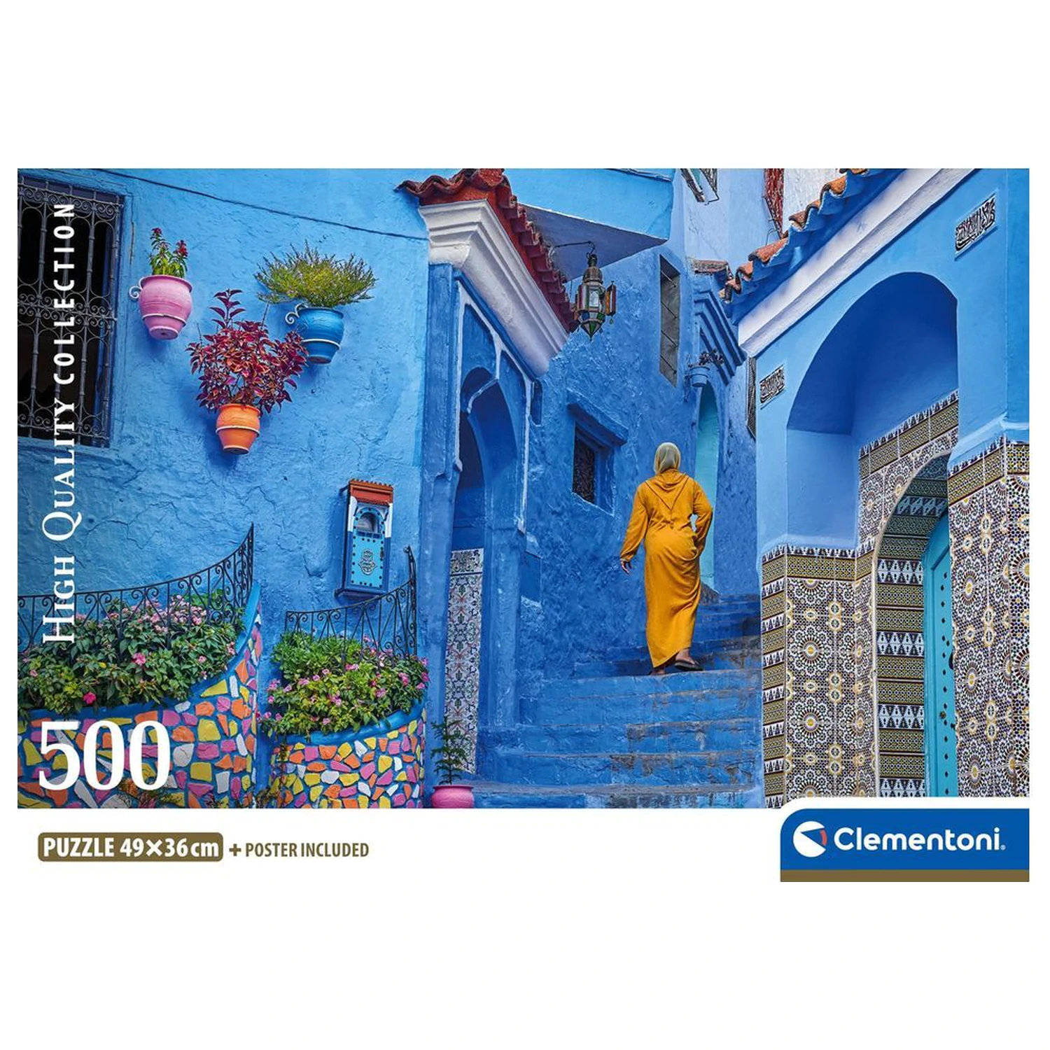 Blue Street Of Chefchaouen sestavljanka 500 kosov fotografija izdelka