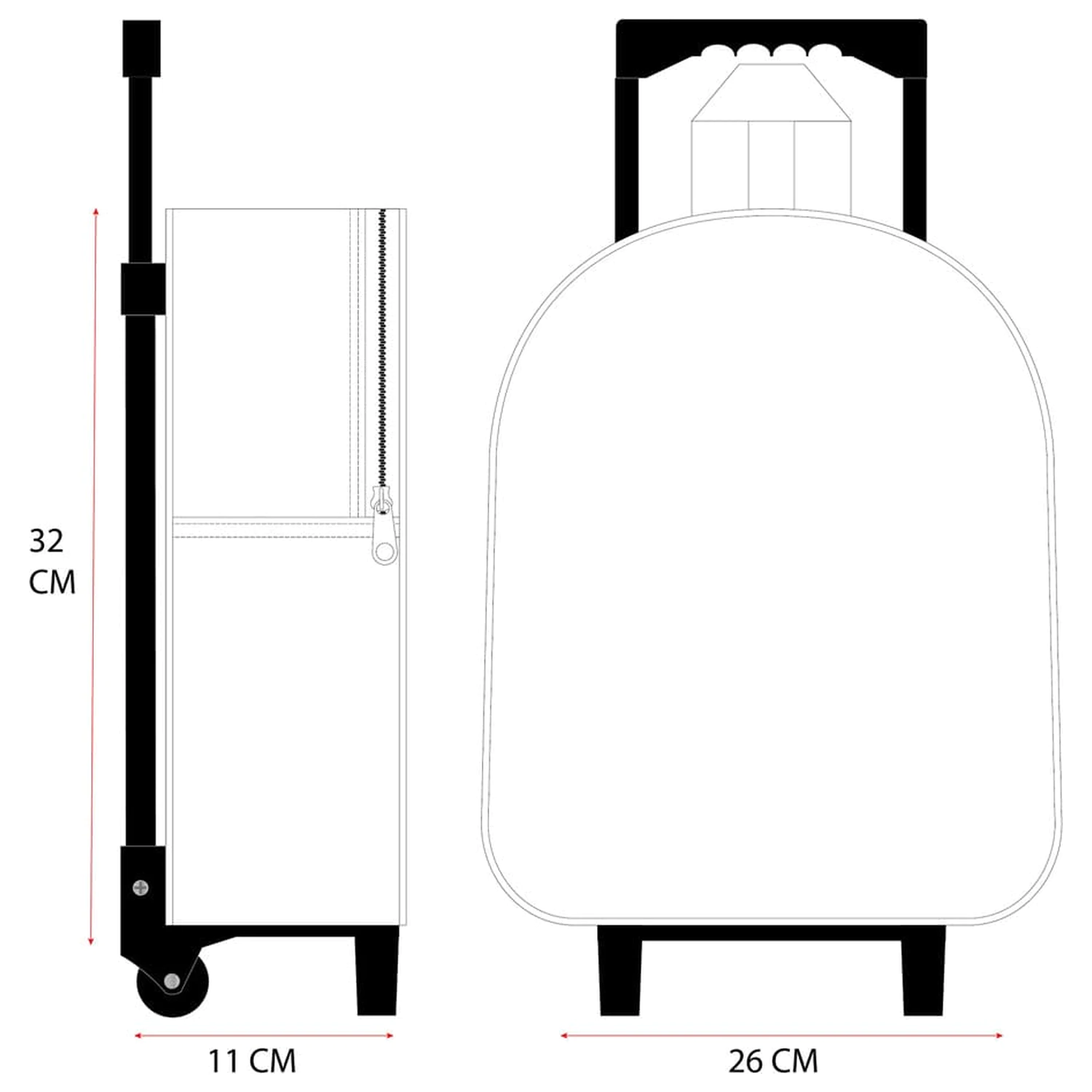 Bluey Nahrbtnik z vozičkom 3D Oh Happy Days 32 cm fotografija izdelka