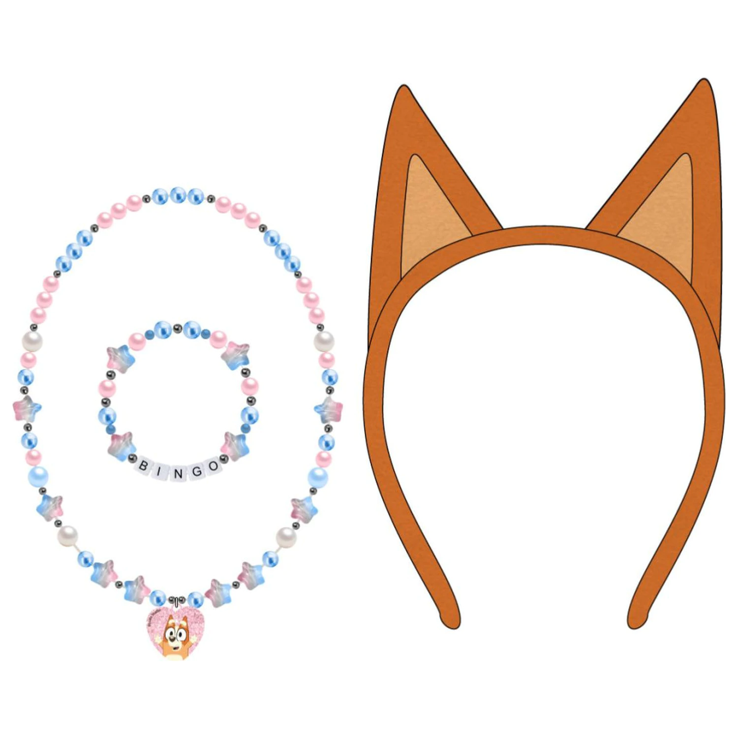 Bluey Bingo nakit in komplet naglavnih trakov fotografija izdelka