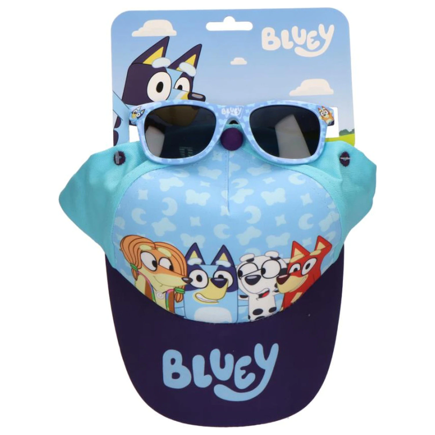 Bluey Blue Team komplet sončnih očal in baseball kape fotografija izdelka