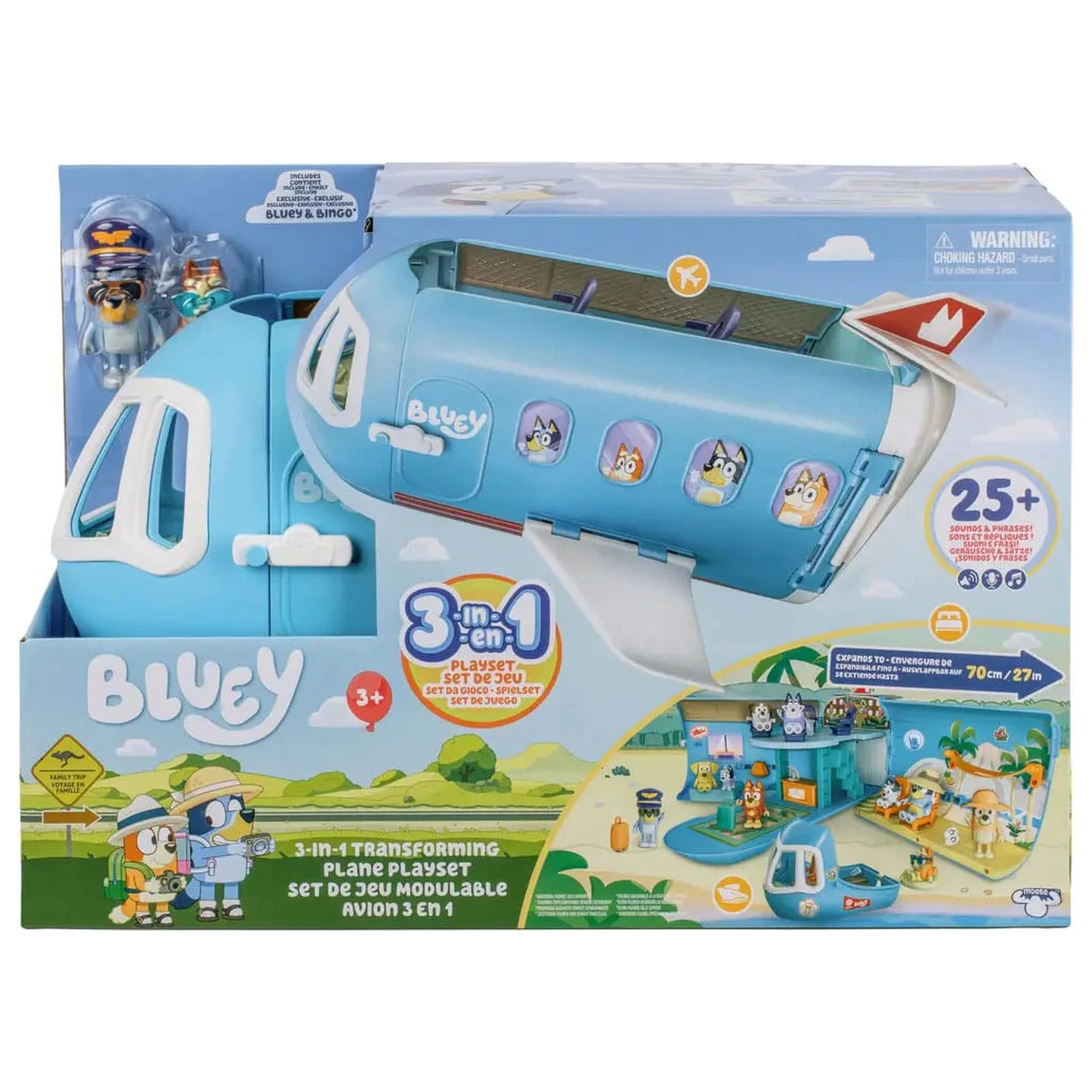 Bluey Mini figura komplet za igranje Bluey Holiday 3v1 set fotografija izdelka