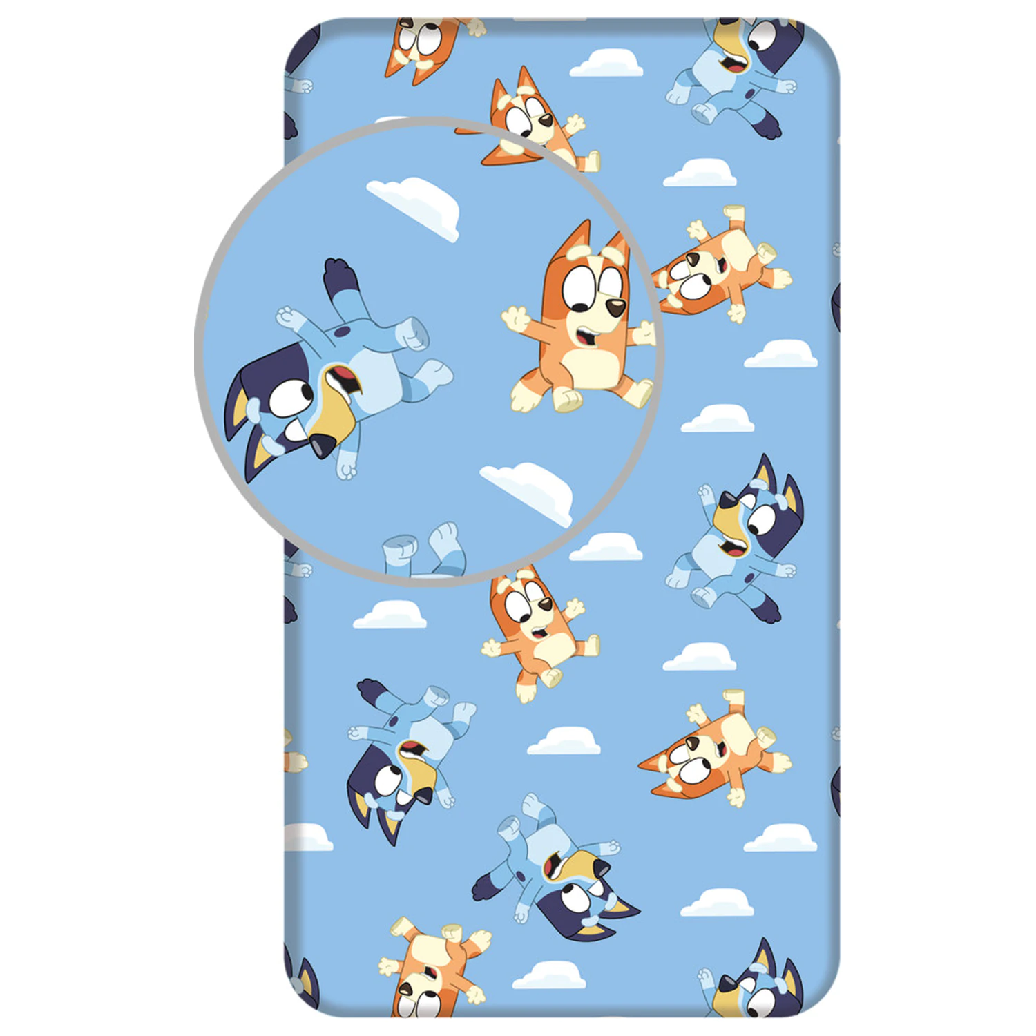 Bluey Clouds napeta rjuha 90x200 cm fotografija izdelka