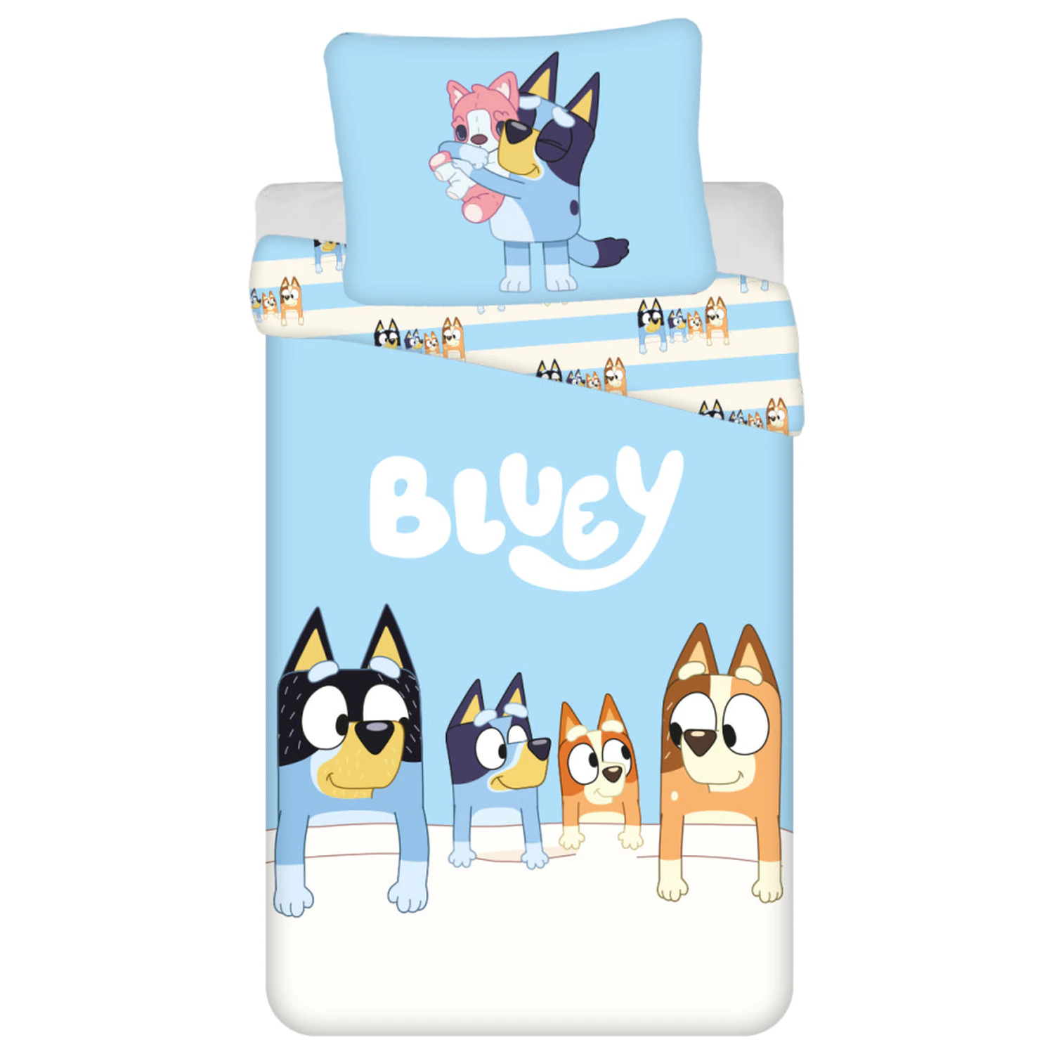 Bluey družinska prevleka za odejo fotografija izdelka