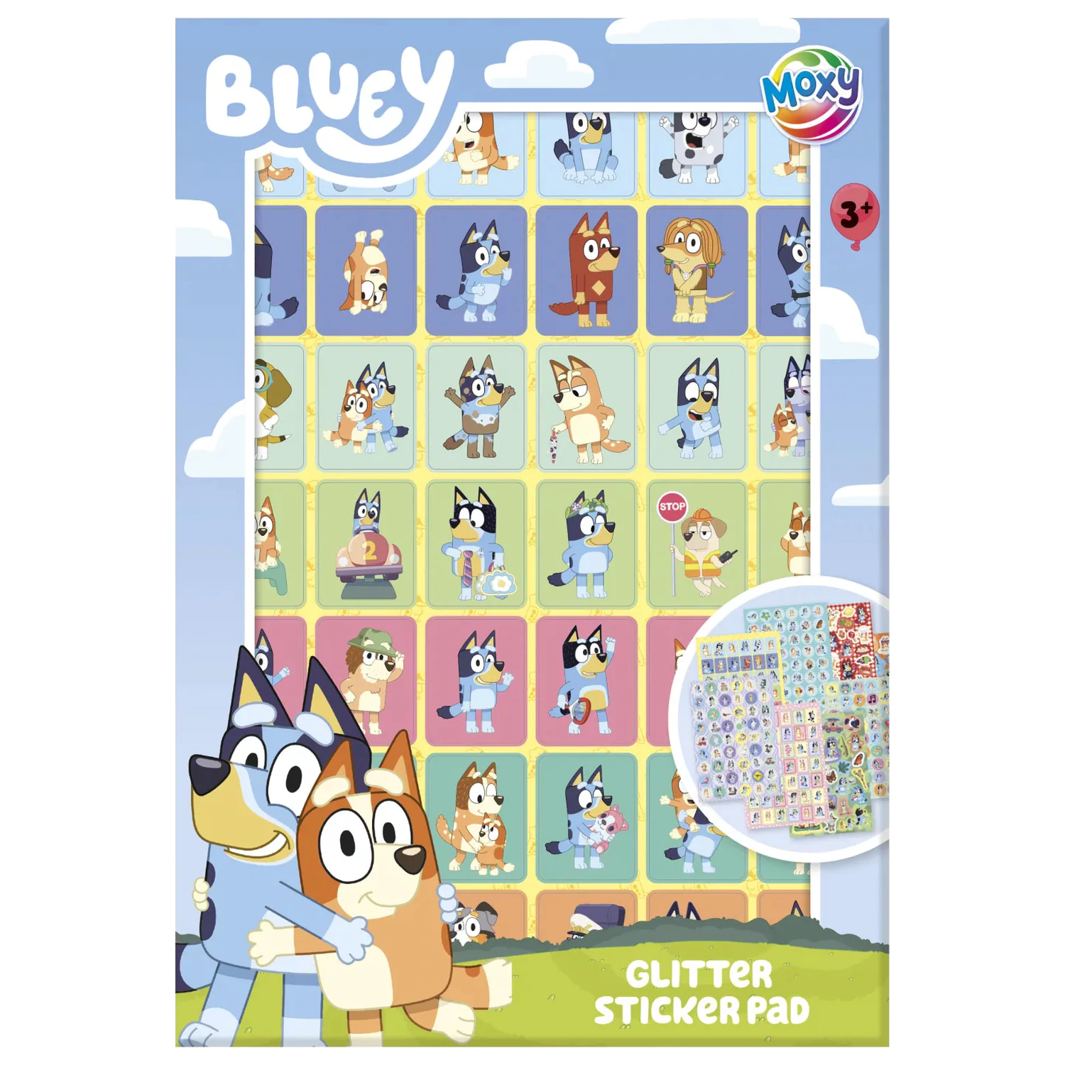 Bluey Friends Paket nalepk 8 Sheets fotografija izdelka