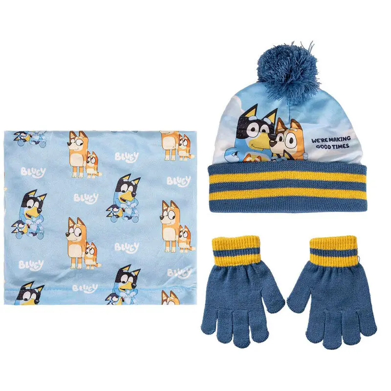 Bluey Otroški zimski set snood kapa rokavice fotografija izdelka