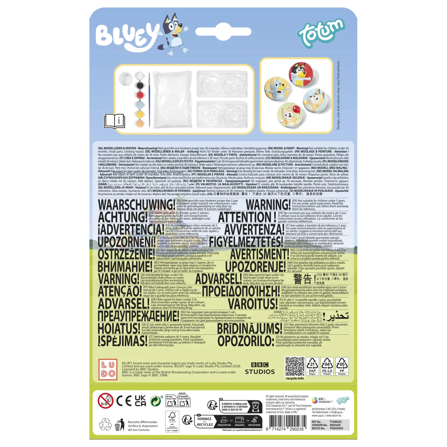 Bluey Happy Set za mavčne odlitke fotografija izdelka