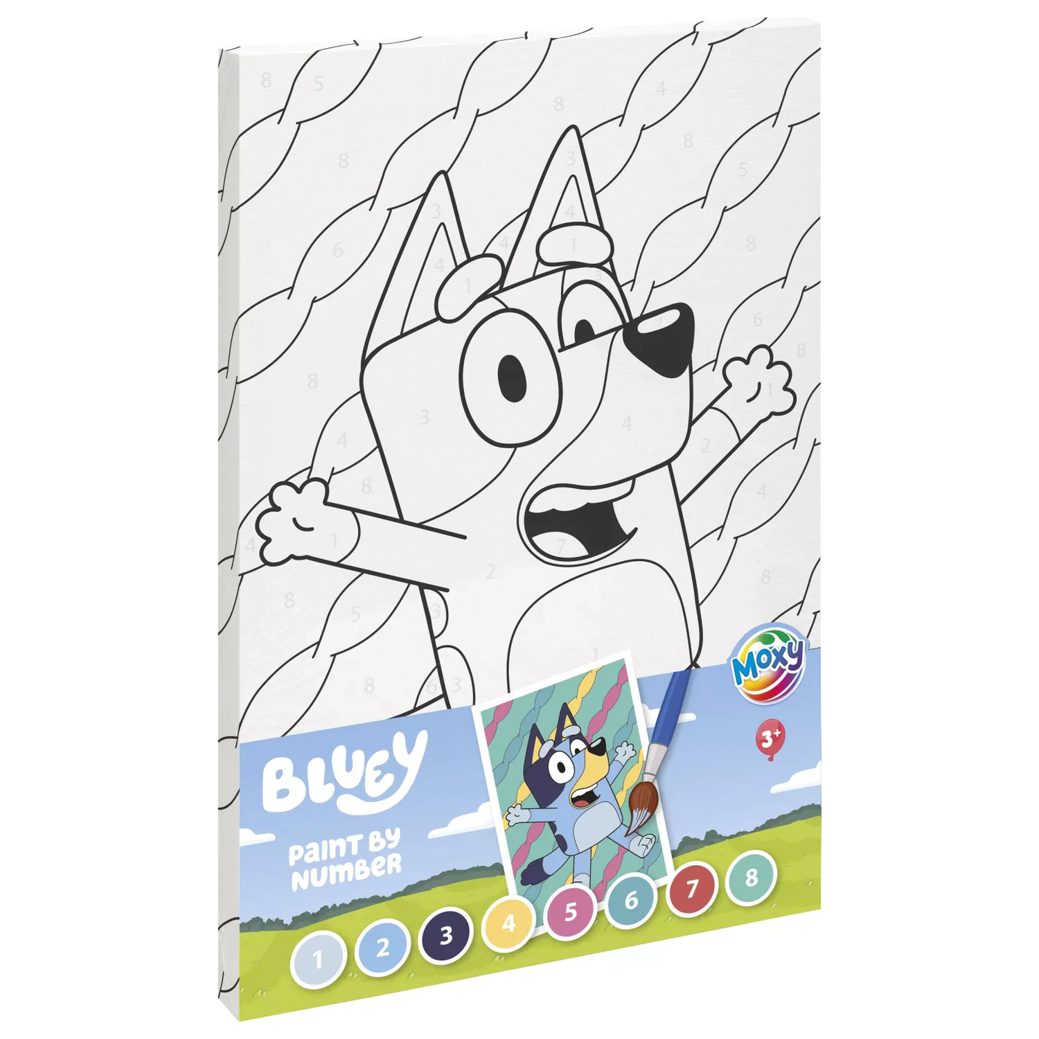 Bluey Vesel komplet za barvanje številk fotografija izdelka
