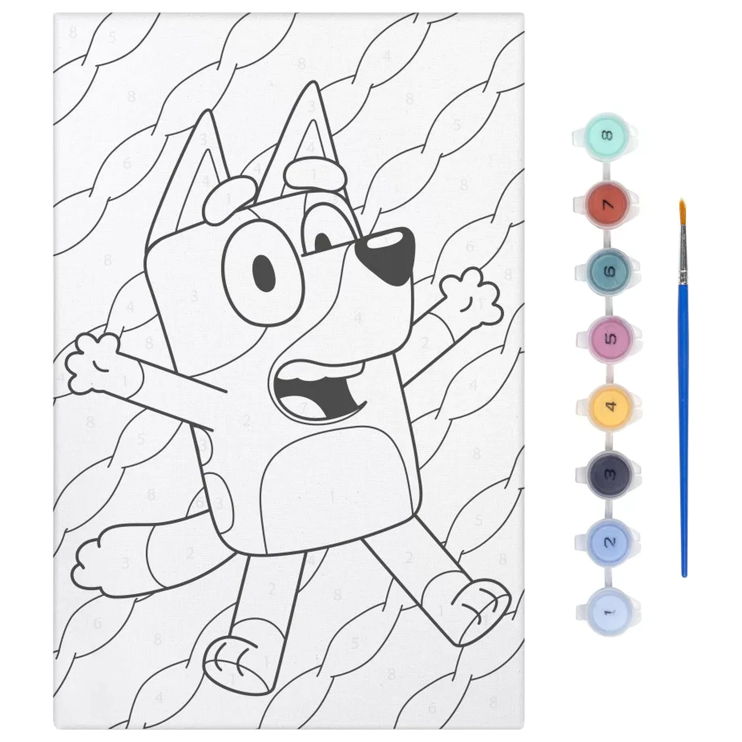 Bluey Vesel komplet za barvanje številk fotografija izdelka