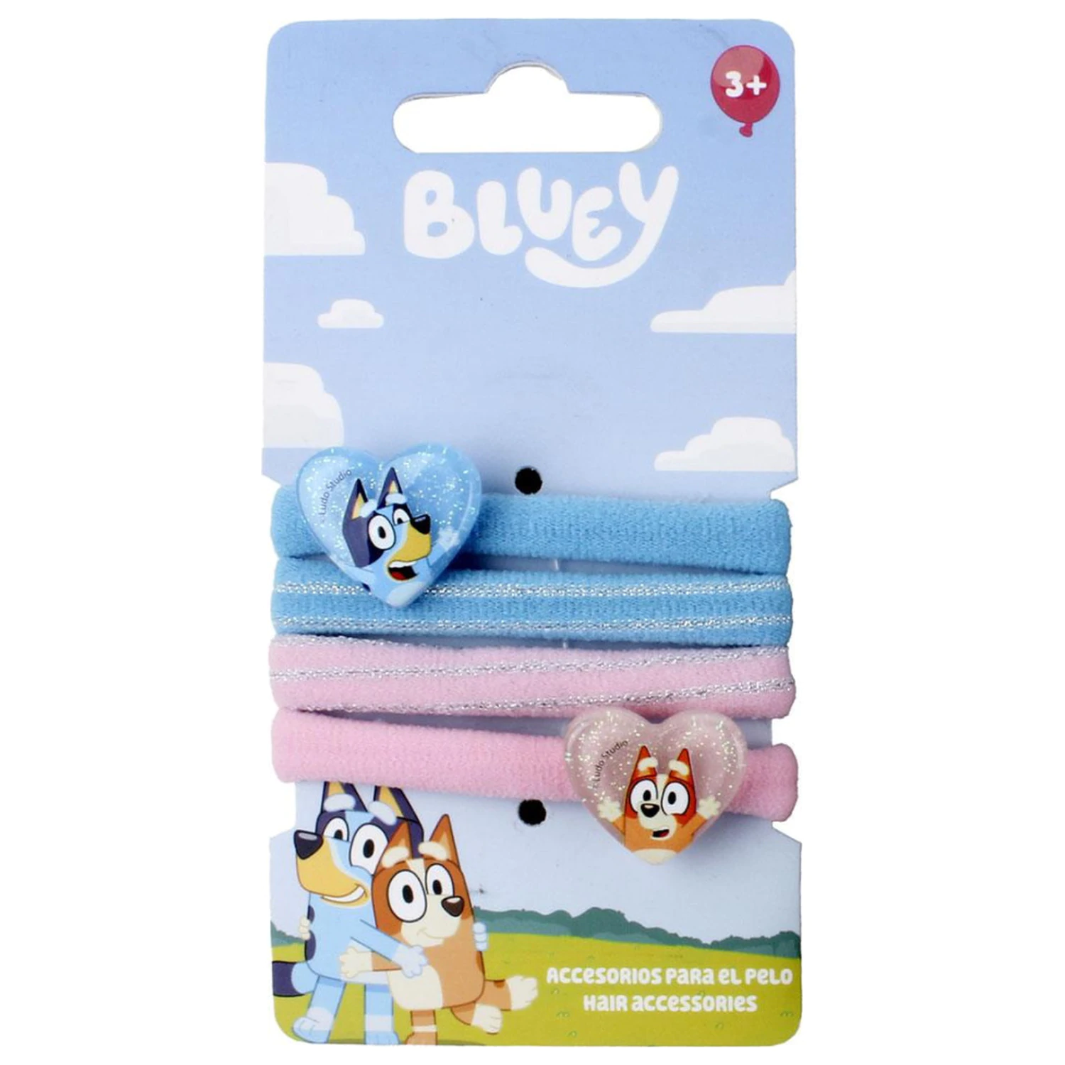 Bluey Heart set 4-delnih elastik za lase fotografija izdelka