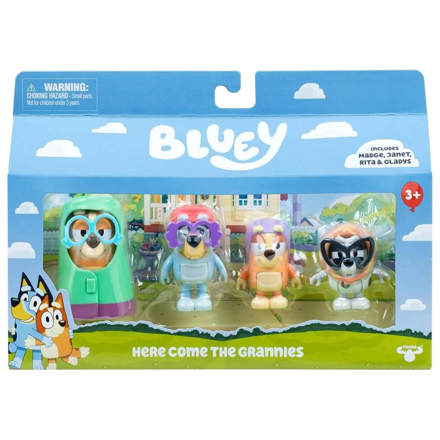 Bluey Here Come The Grannies pakiranje s 4 figurami fotografija izdelka