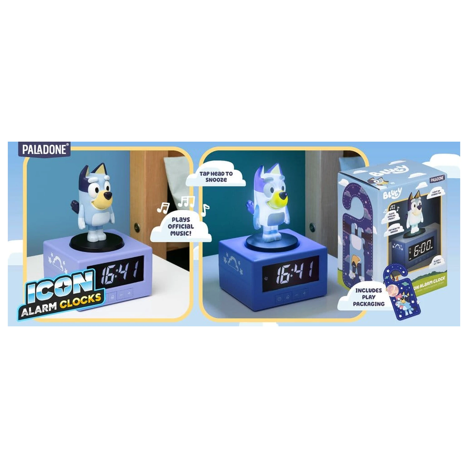 Bluey Icon Budilka fotografija izdelka