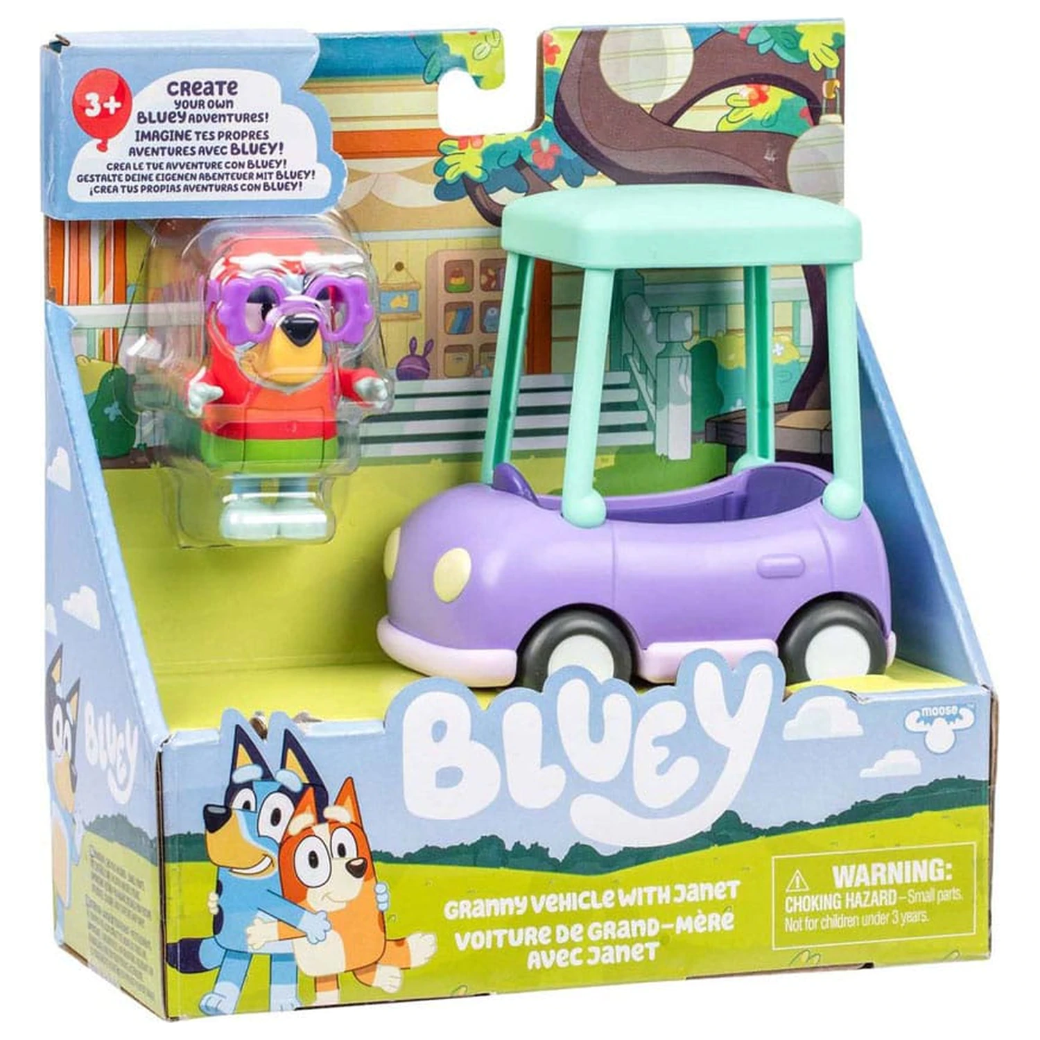 Bluey Mini figura komplet za igranje Janet & Granny Car fotografija izdelka