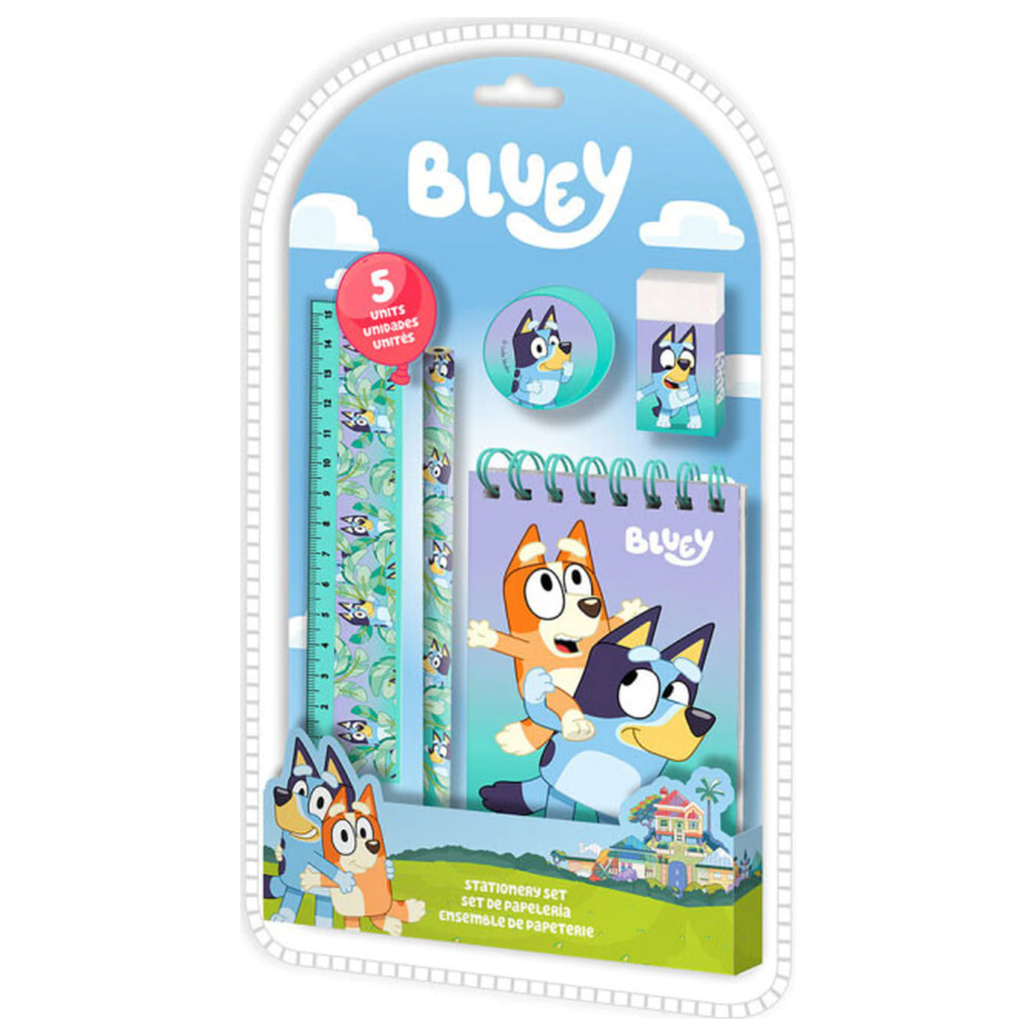 Bluey Life komplet pisarniških potrebščin 5 kosov fotografija izdelka