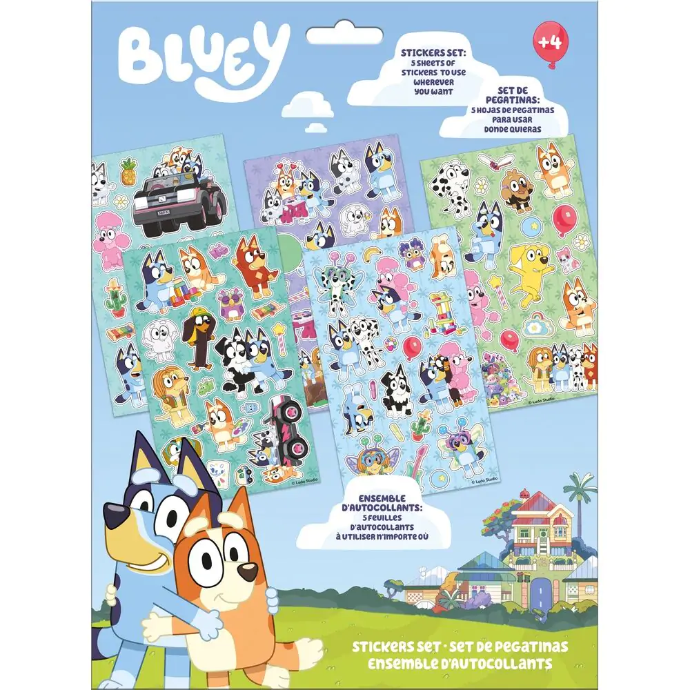 Bluey komplet nalepk fotografija izdelka