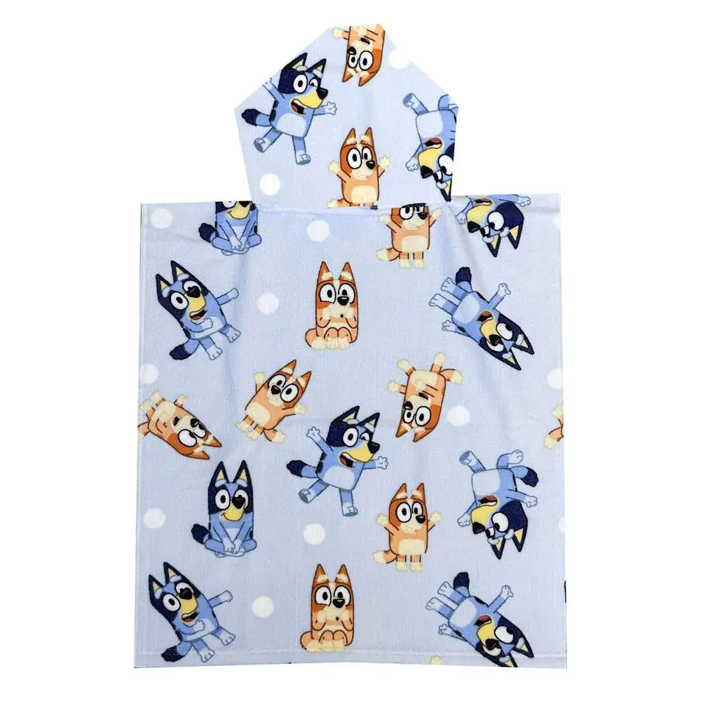 Bluey microfibre poncho brisača za na plažo fotografija izdelka