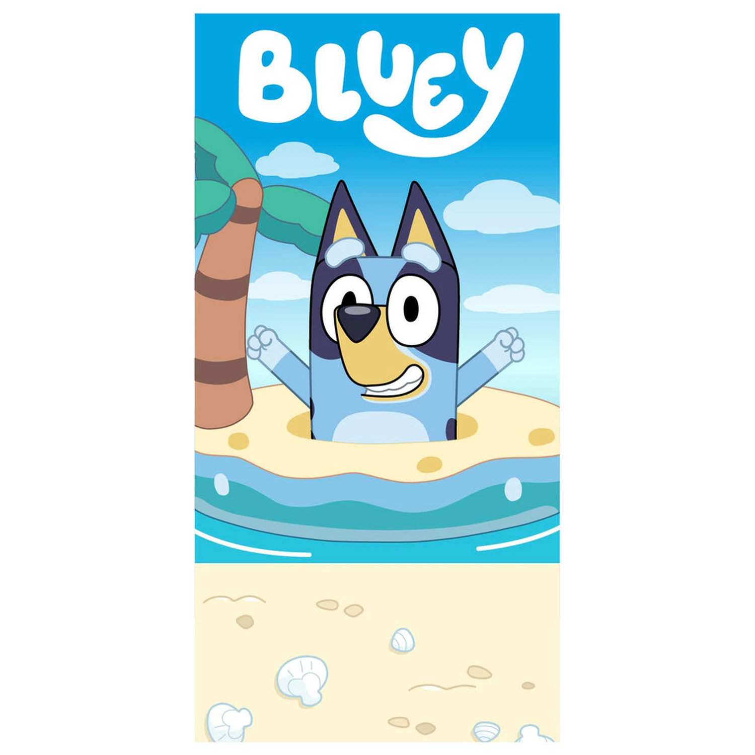 Bluey brisača za plažo iz mikrovlaken fotografija izdelka