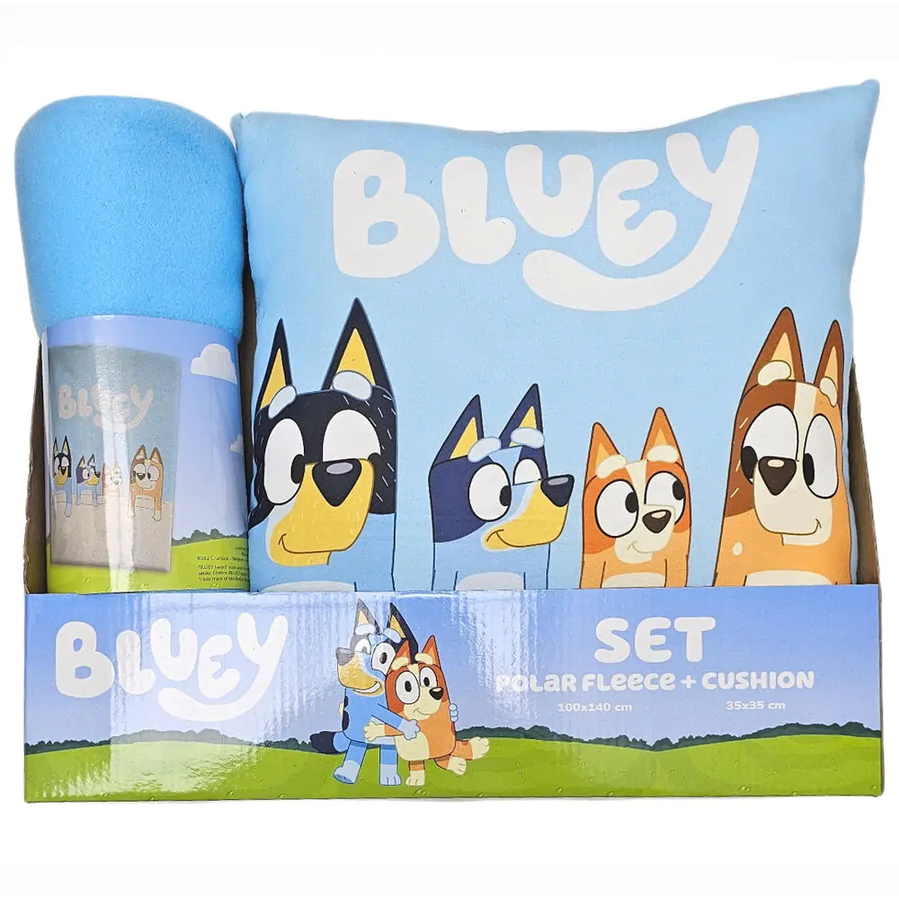 Bluey polarna odeja + set blazine fotografija izdelka