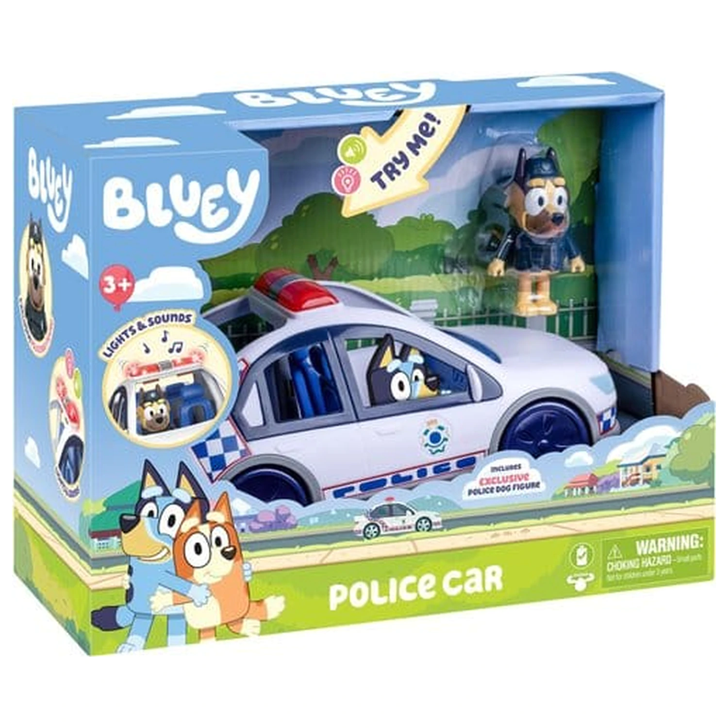 Bluey Vozilo Policijski avto fotografija izdelka