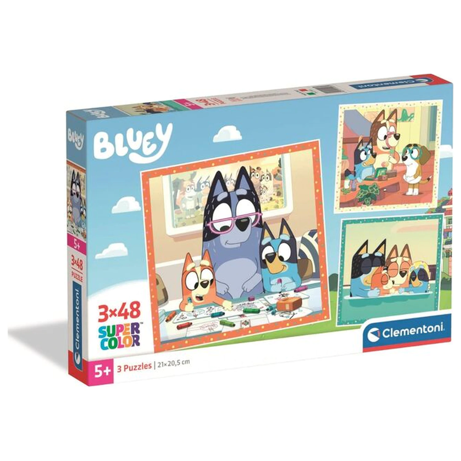 Bluey sestavljanka 3x48 kosov fotografija izdelka