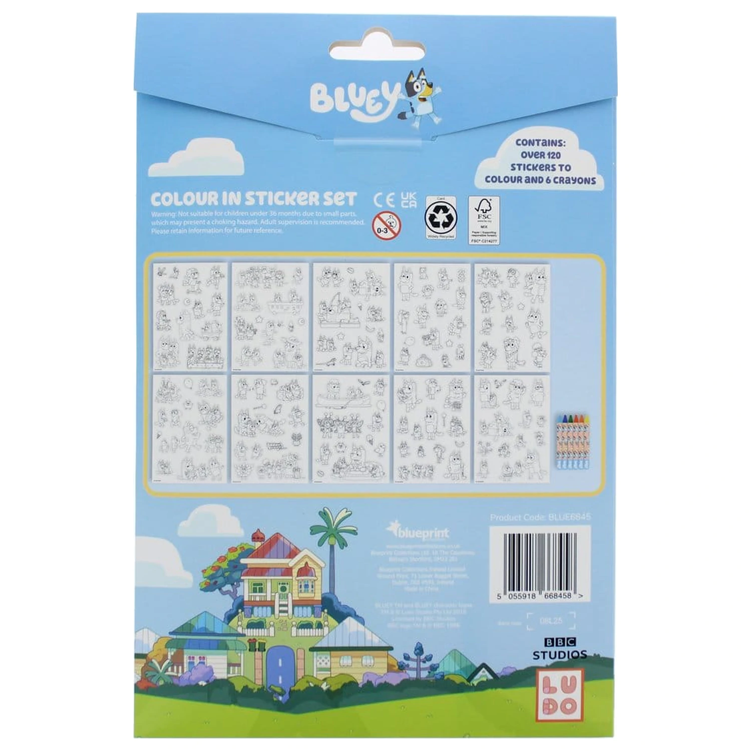 Bluey komplet nalepk za barvanje fotografija izdelka