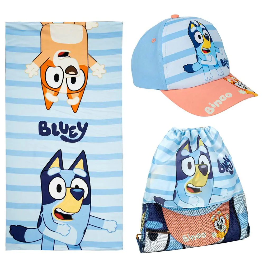 Bluey komplet: brisača, športna torba in kapa fotografija izdelka