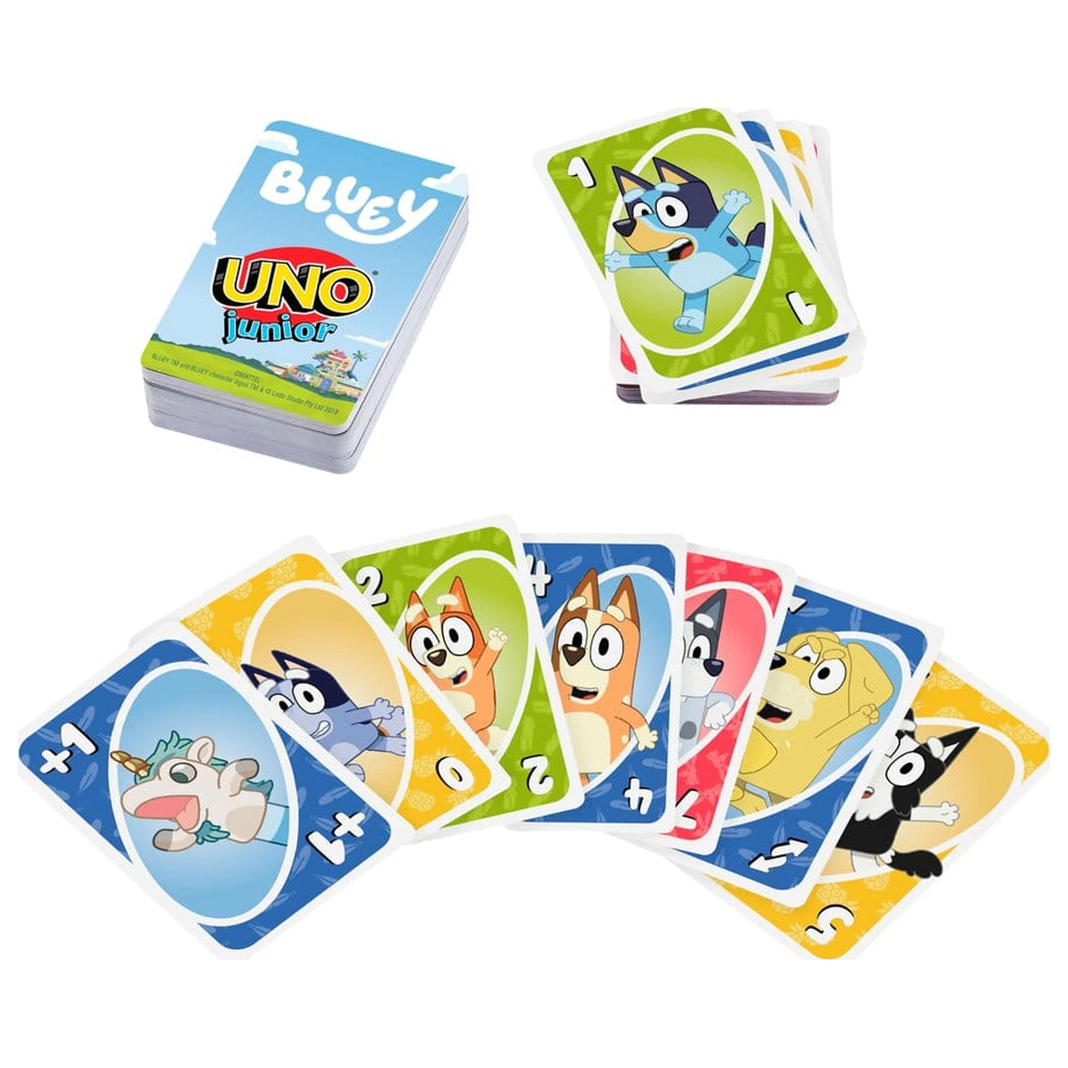 Bluey UNO Junior igra s kartami fotografija izdelka
