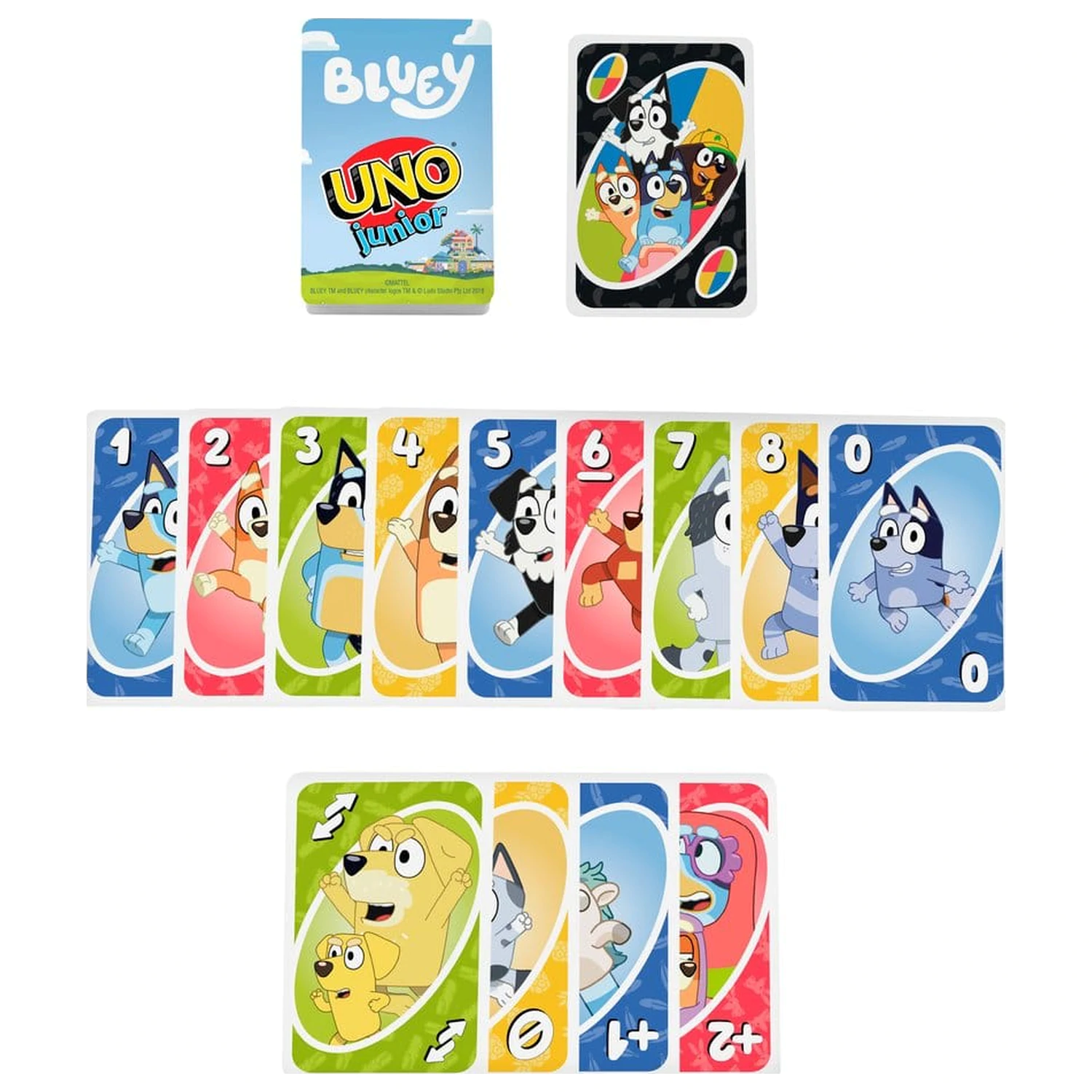 Bluey UNO Junior igra s kartami fotografija izdelka