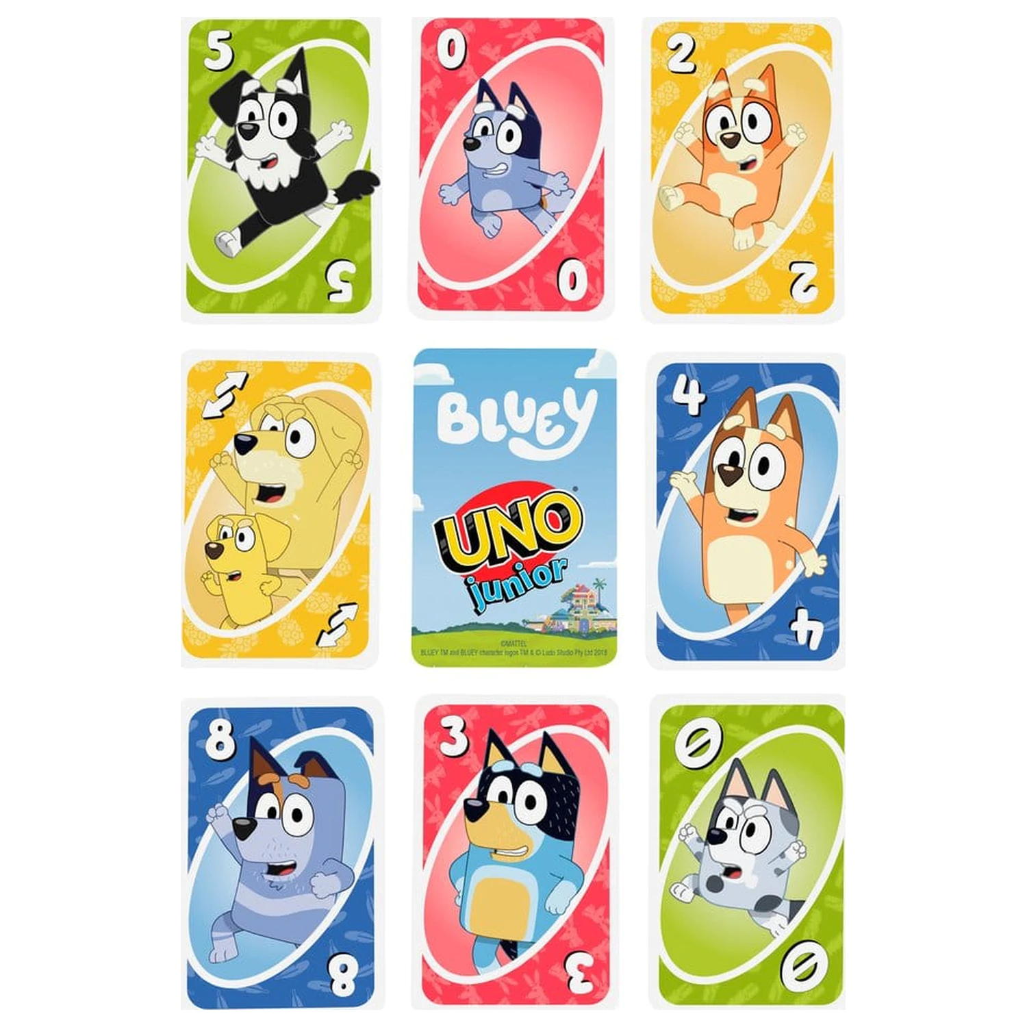 Bluey UNO Junior igra s kartami fotografija izdelka