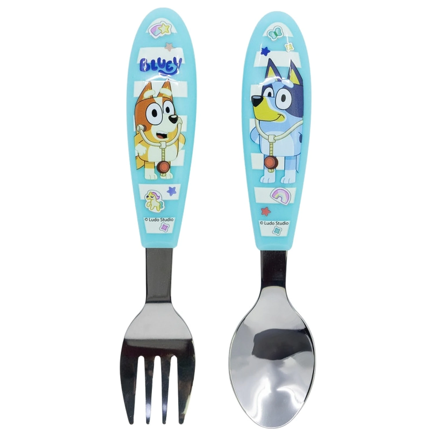 Bluey Yummy Kovinski ergonomski set jedilnega pribora - 2 kosa fotografija izdelka
