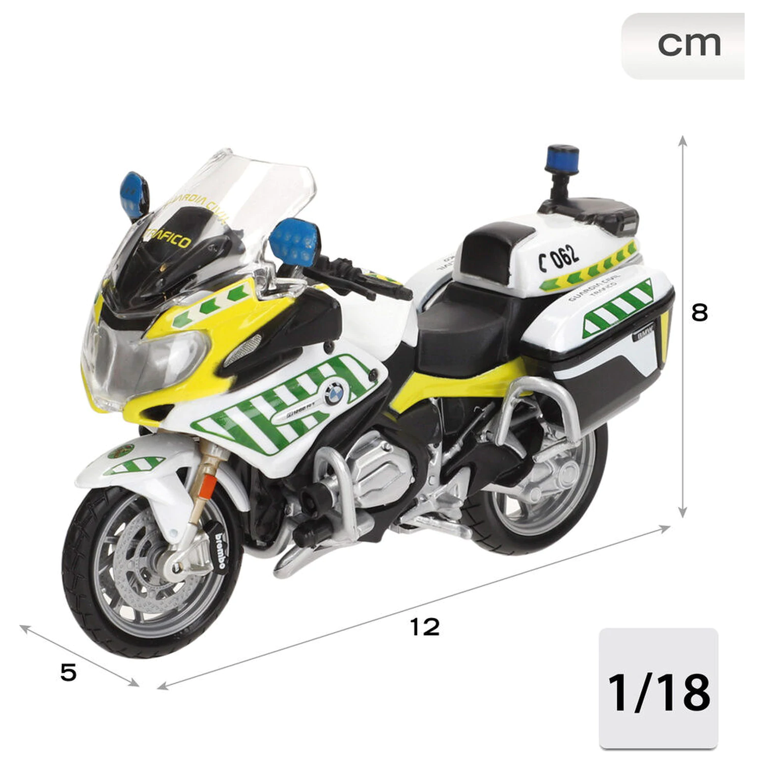 BMW R 1200 metal Motocikel Civilne garde fotografija izdelka