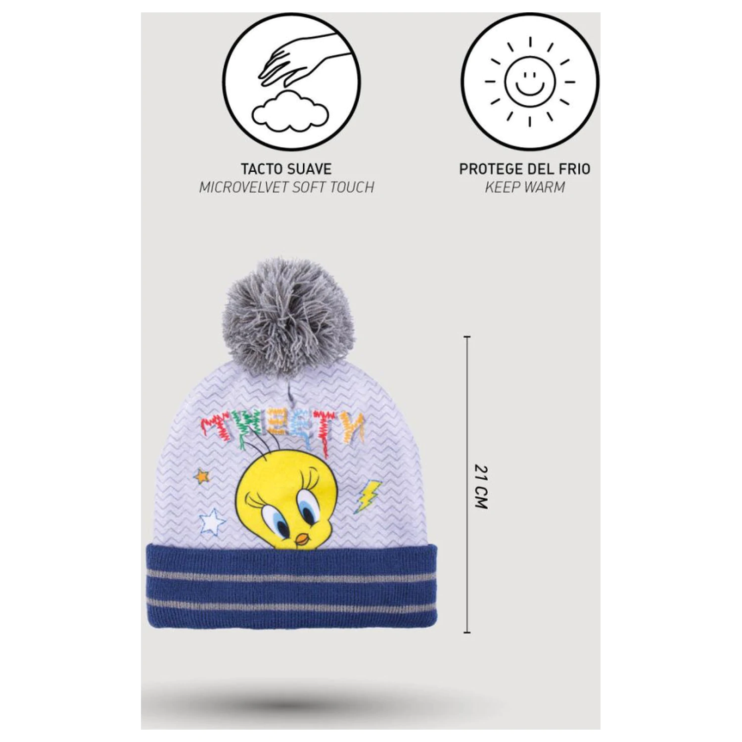 Looney Tunes Tweety Otroška kapa + komplet rokavic fotografija izdelka