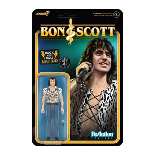 Bon Scott ReAction Akcijska Figura Wave 02 Bon Scott (Leopard Print) 10 cm fotografija izdelka