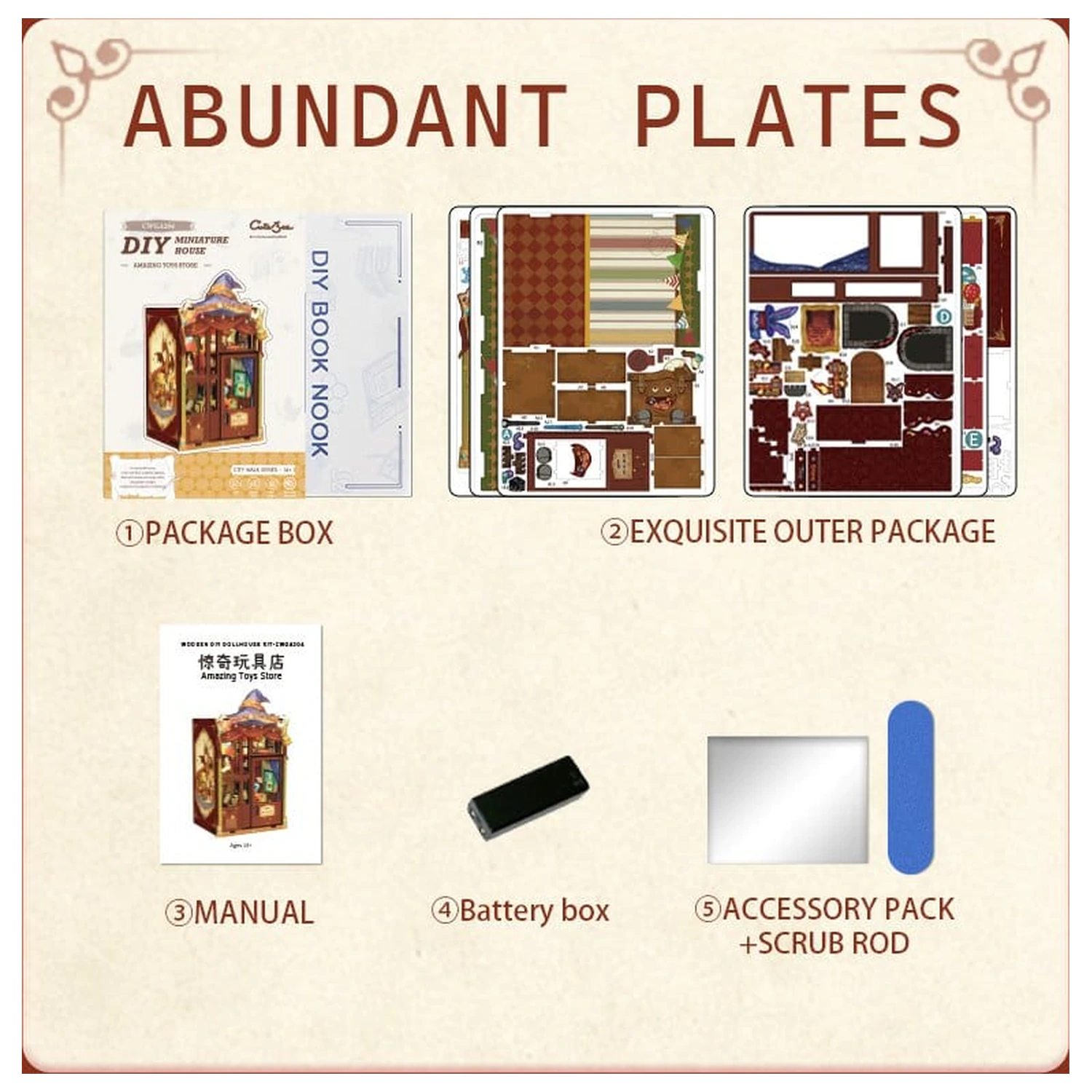 Book Nook Amazing Toy Store 17 x 12 cm  fotografija izdelka