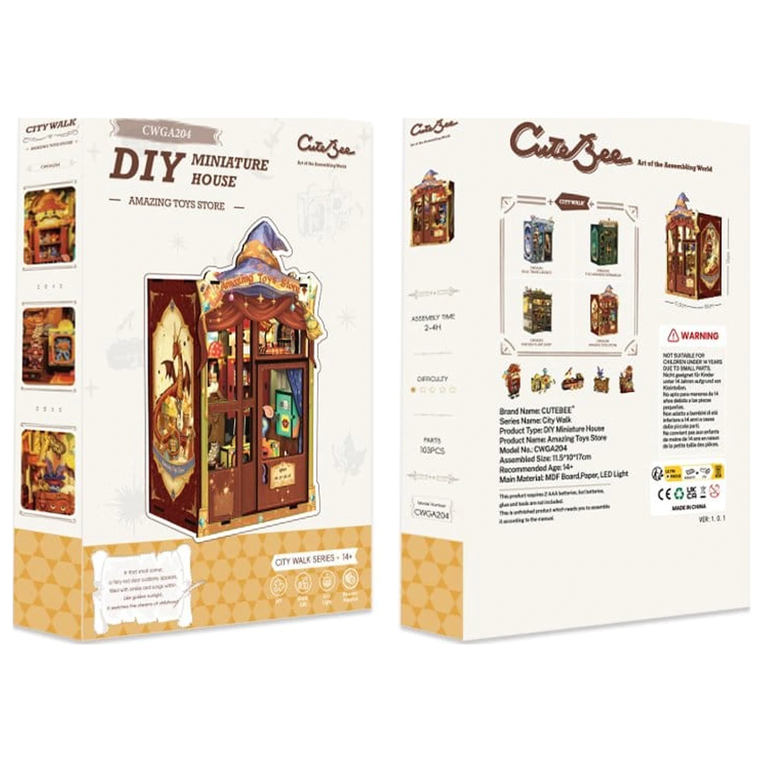 Book Nook Amazing Toy Store 17 x 12 cm  fotografija izdelka