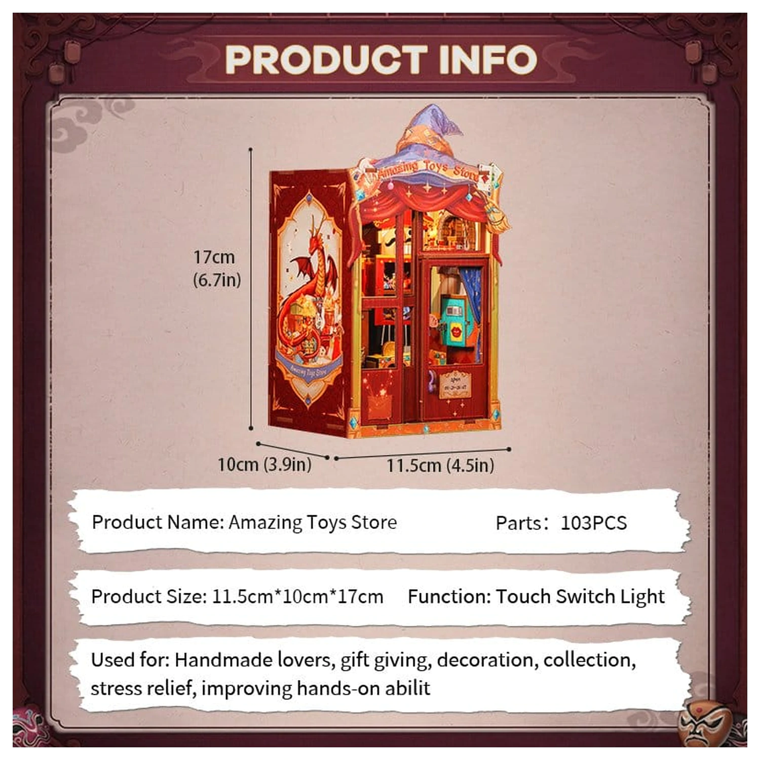 Book Nook Amazing Toy Store 17 x 12 cm  fotografija izdelka