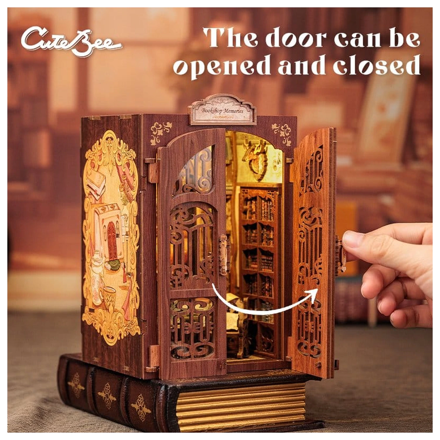 Book Nook Bookshop Memories 17 x 10 cm fotografija izdelka