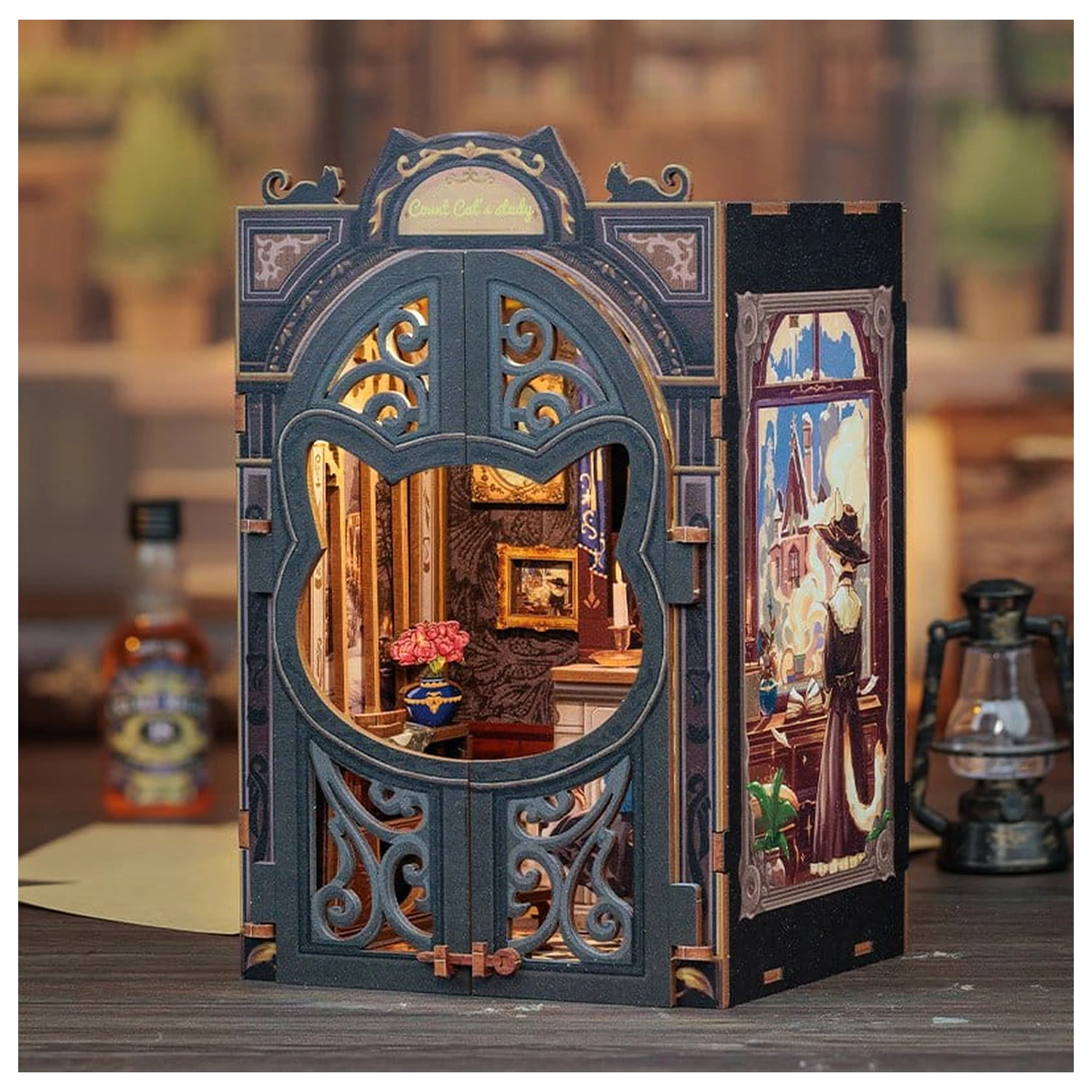 Book Nook Count Cat´s Study 17 x 12 cm fotografija izdelka