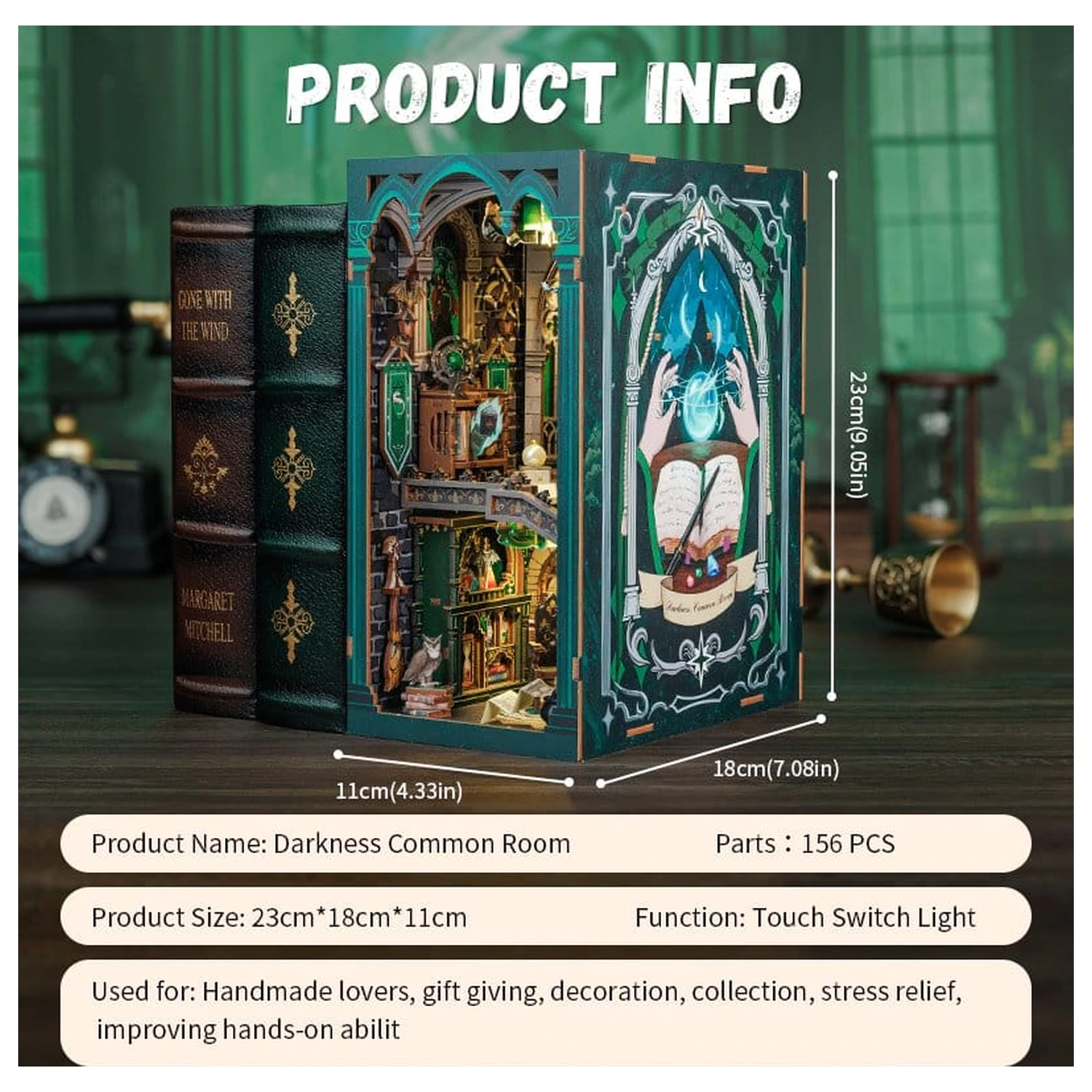 Book Nook Darkness Common Room 23 x 11 cm fotografija izdelka