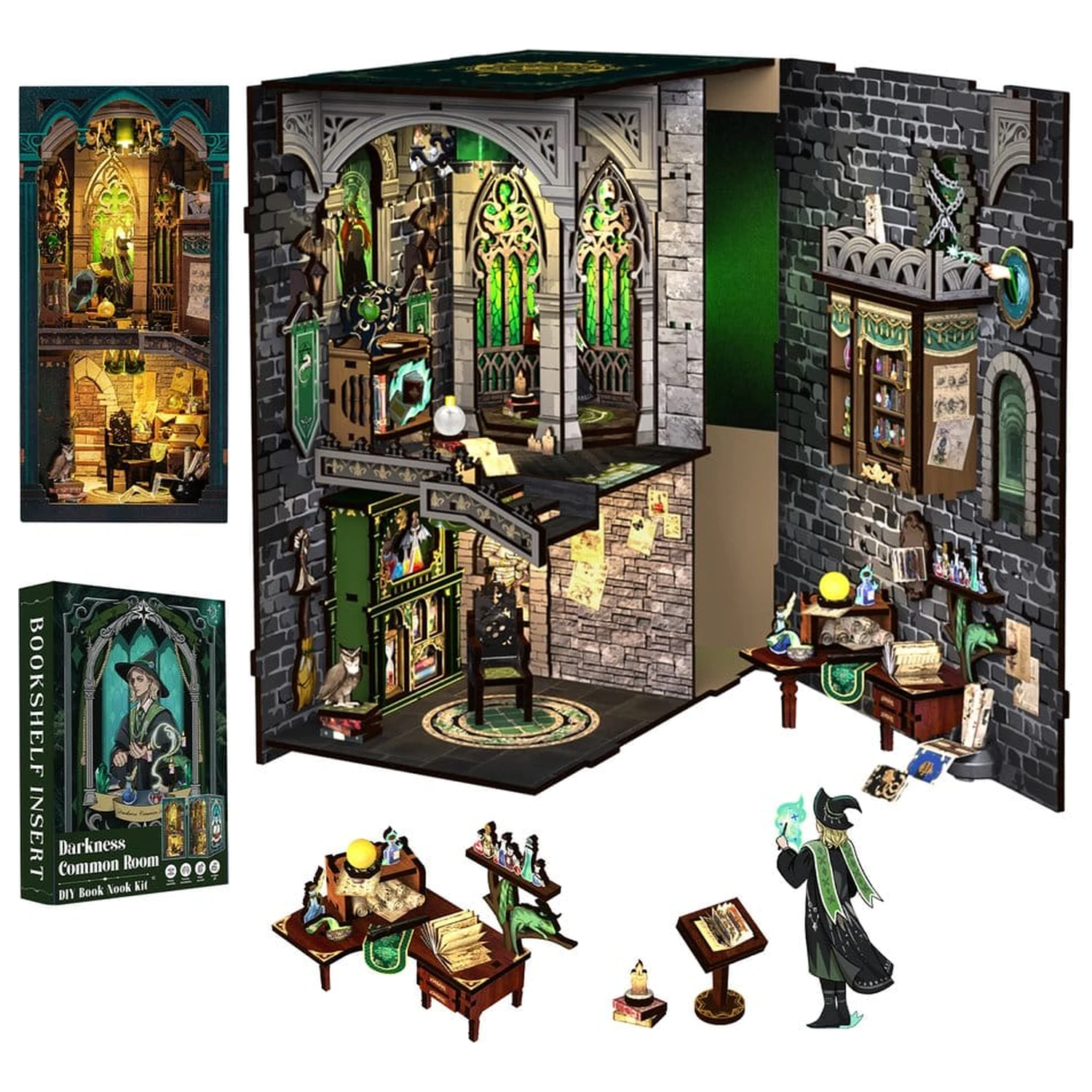 Book Nook Darkness Common Room 23 x 11 cm fotografija izdelka